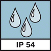 ระดับการปกป้อง IP54 ระดับการป้องกันฝุ่นขนาดเล็กและละอองฝนหรือหยดน้ำเม็ดใหญ่ IP54