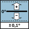 ความแม่นยำในการวัดมุม ± 0.1° ความแม่นยำในการวัด ± 0.1°