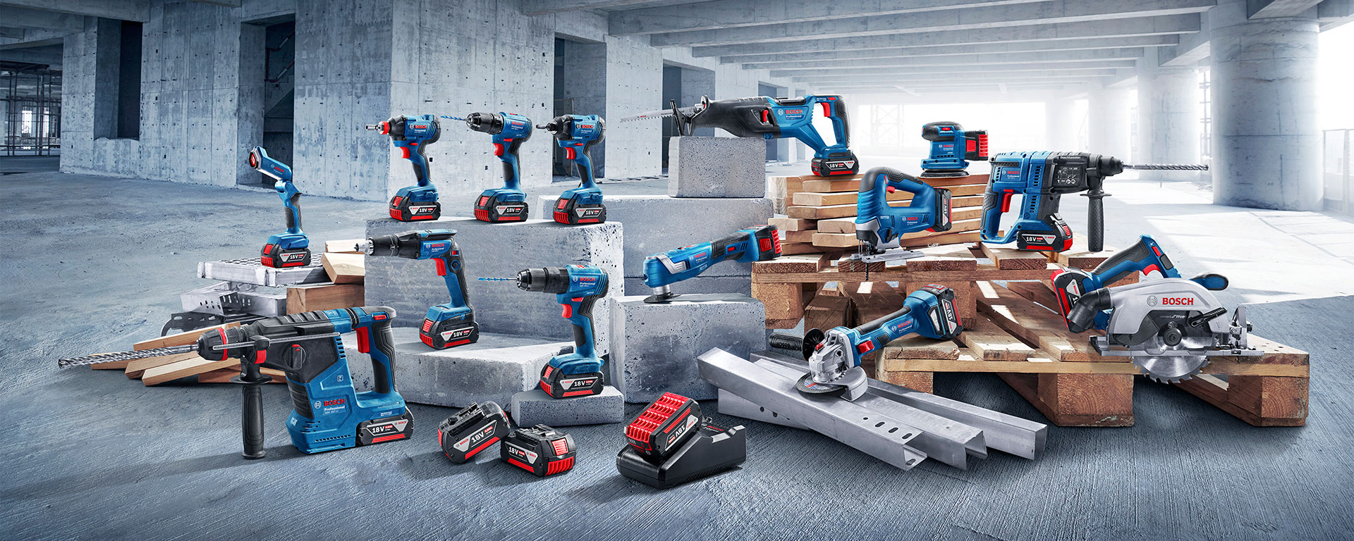 เครื่องมือไฟฟ้าไร้สายระดับมืออาชีพ BOSCH 18V 