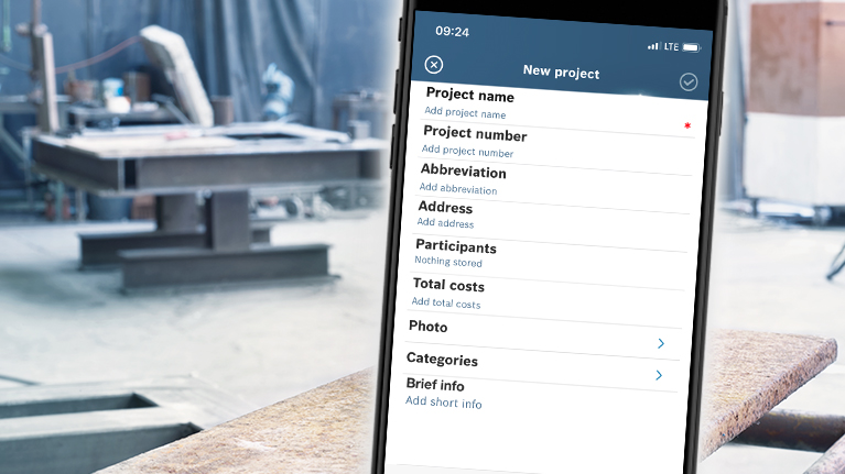 สมาร์ทโฟนแสดงข้อมูลโครงการในเวิร์กช็อป.
