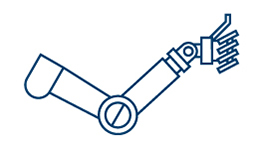 แขนเครื่องมือ Bosch Professional สีน้ำเงินพร้อมแปรง.